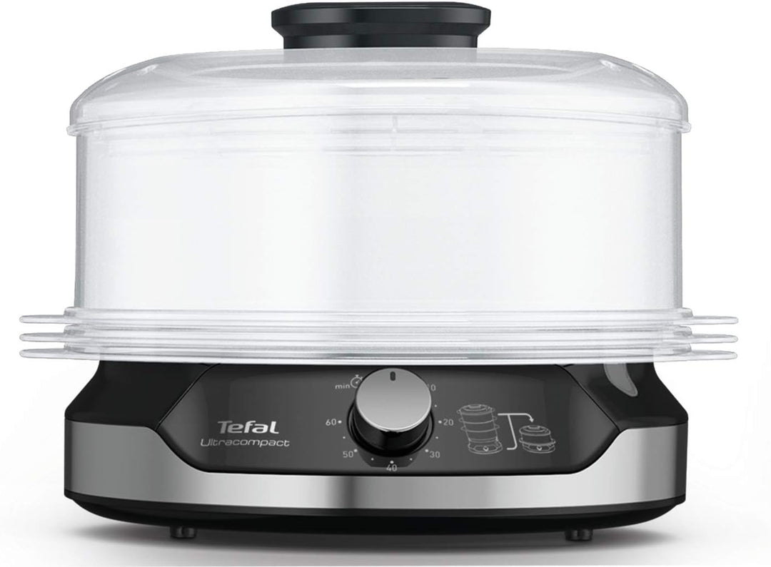 Tefal VC2048 Ultracompact Dampfgarer | Stapelbares Aufbewahrungssystem | Gesundes Kochen | 3 BPA-Fre