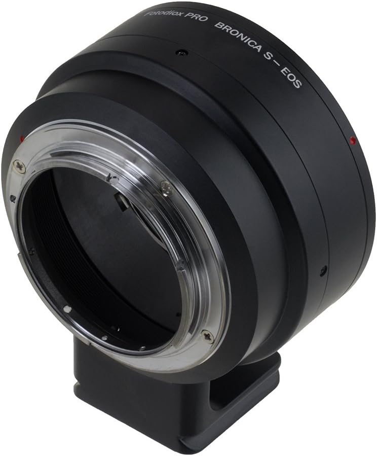 Fotodiox Pro Lens Mount Adapter Compatible with Bronica S Lenses on Canon EOS EF/EF-S Cameras, Broni