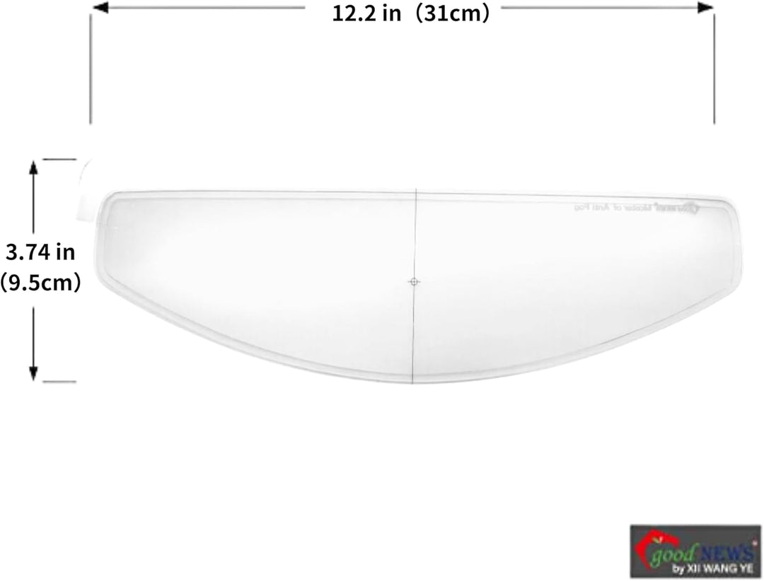 XII WY Motorradhelm-Antibeschlagfolie transparent, Motorradhelm-Visier, universeller Visierschutz, A