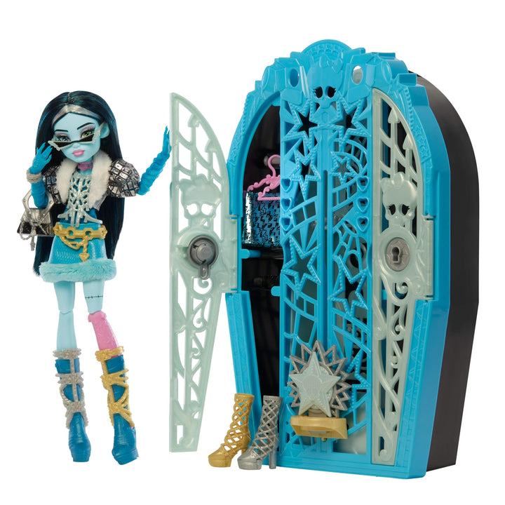 Monster High Skulltimate-Secrets-Set aus Puppe und Accessoires, Hauntlywood Mysteries Frankie Stein