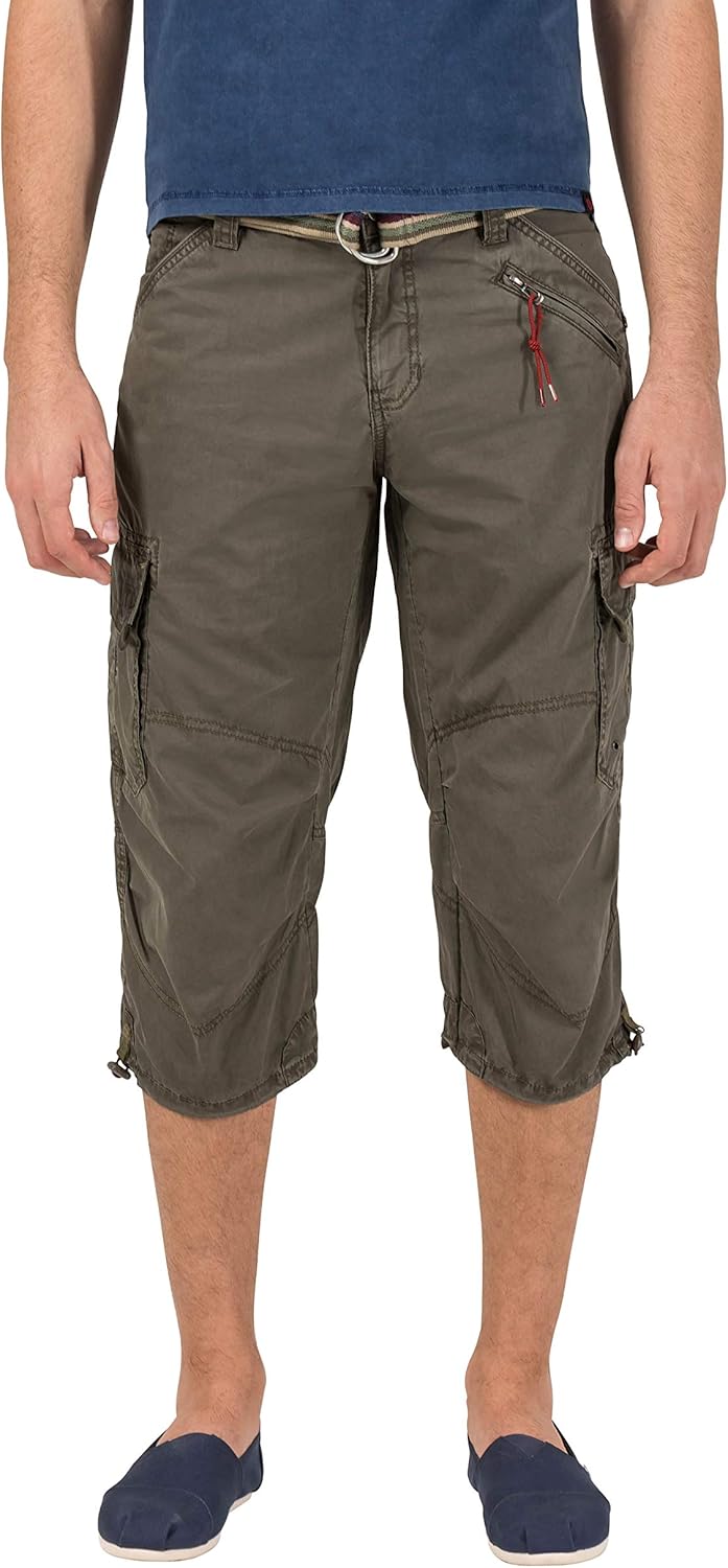 Timezone Herren Shorts 30W Grün (Washed Oliv 4064), 30W Grün (Washed Oliv 4064)