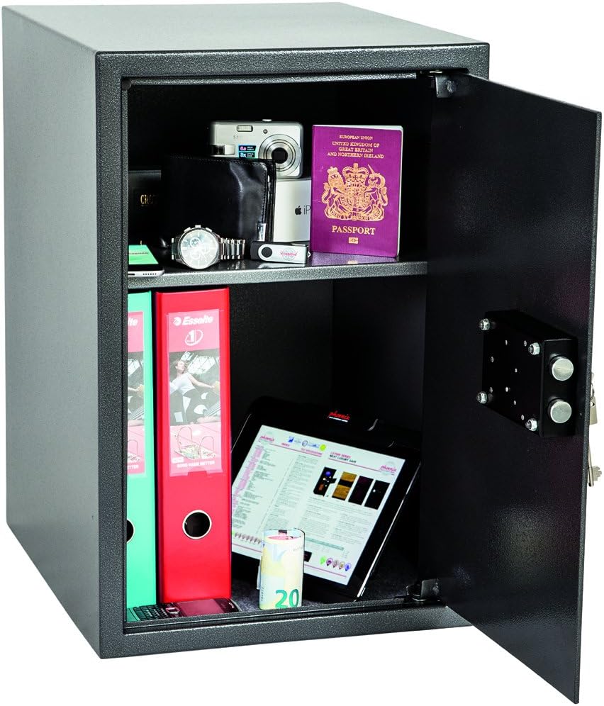 Phoenix Safe Company – SS0805K Vela Home & Office Security Safe | Key Locking | Twin Locking Bolts |