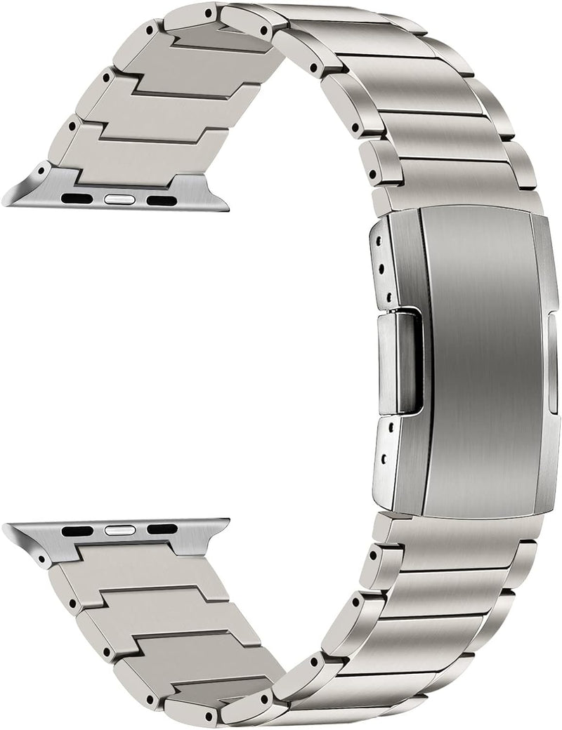 TRUMiRR Titan Armband Kompatibel mit Apple Watch Ultra 2 49mm,Titan Metall Uhrenarmband Business Arm