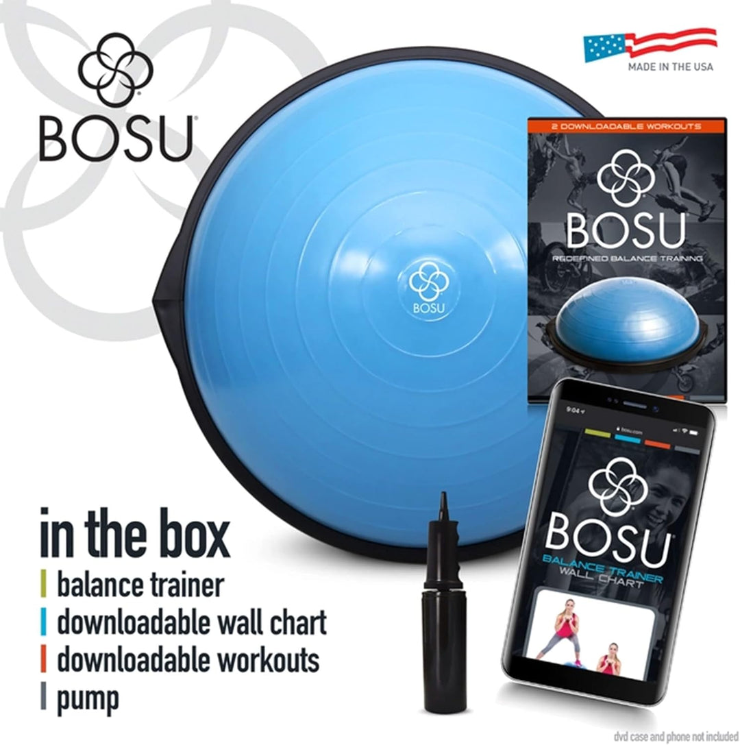 Bosu, Home Gym Equipment, The Original Balance Trainer, 66 cm Durchmesser blau, blau