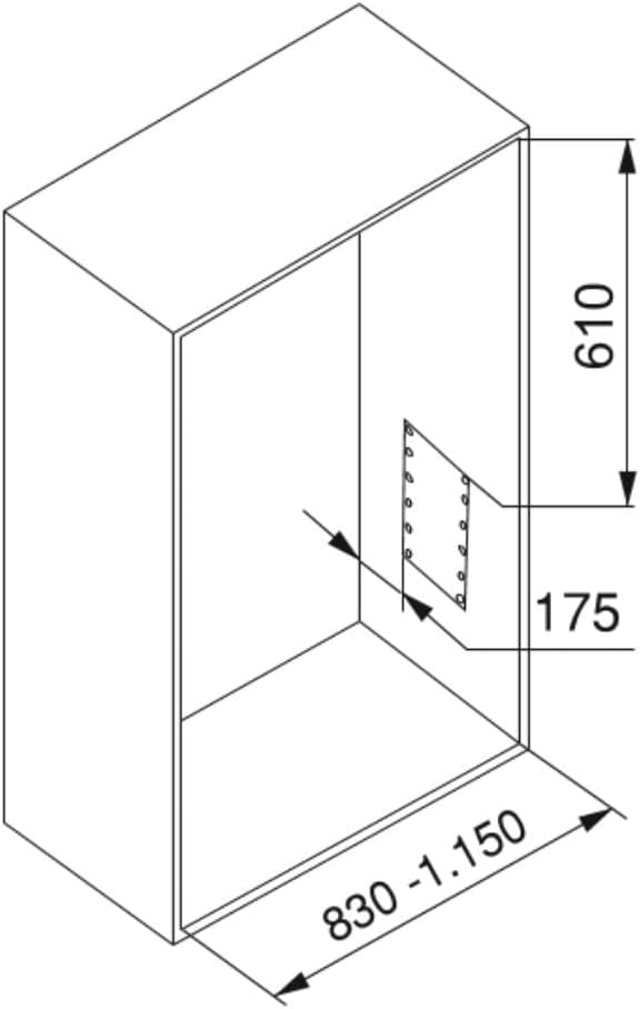 Emuca - Kleiderlift für Schrank, Ausziehbarer Kleiderlift 830-1150mm Breite, Schrankinnenseiten Mont