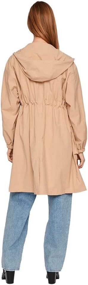 Vila Damen Visiliana Long Jacket-Noos Parka, 36 Sesame