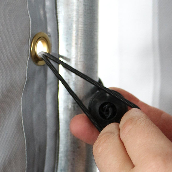 50 Stück Set Gummischlaufen Spanngummis zum Befestigen von Planen - Zeltgummis Expanderschlingen Bun