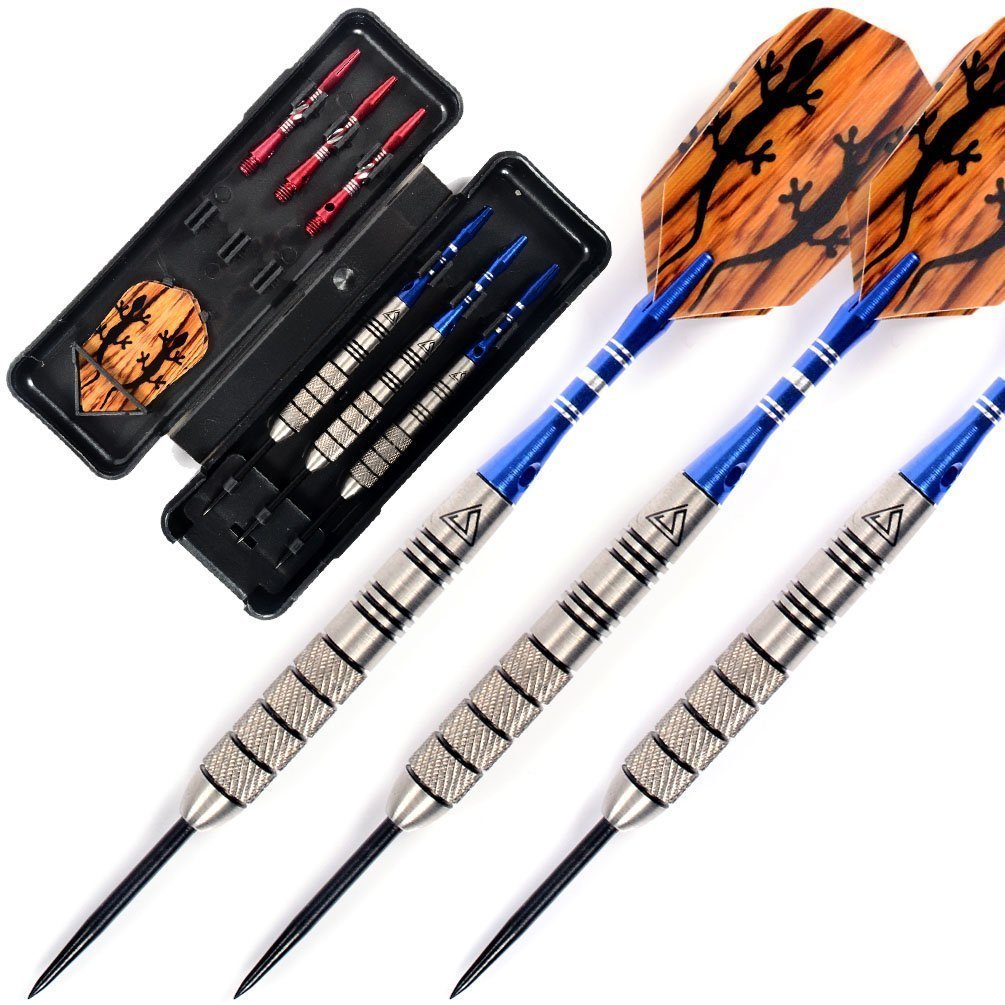 CUESOUL 30 Gramm Tungsten Steel Tip Darts Set 95% Tungsten 26 Gramm, 26 Gramm