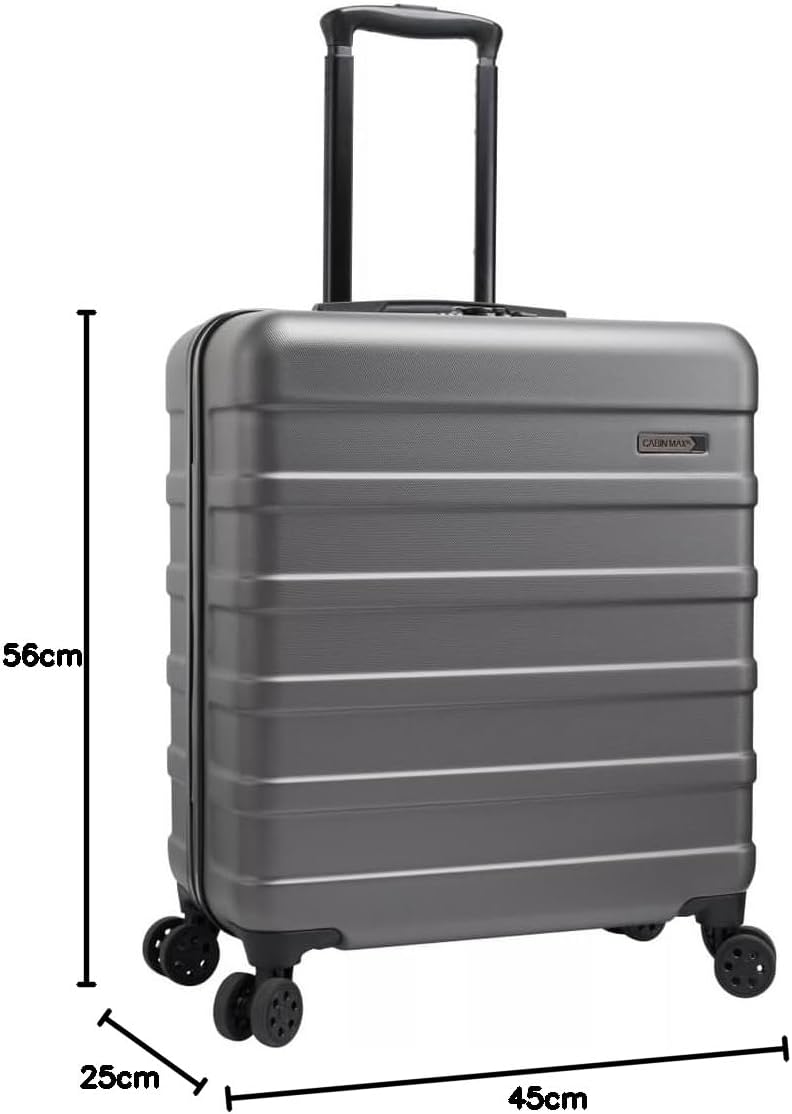 Cabin Max Anode Koffer 56x45x25 cm, Handgepäck Kompatibel mit Easyjet, British Airways, Jet2 – Perfe