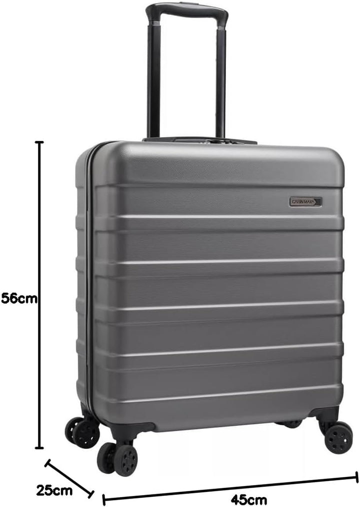 Cabin Max Anode Koffer 56x45x25 cm, Handgepäck Kompatibel mit Easyjet, British Airways, Jet2 – Perfe