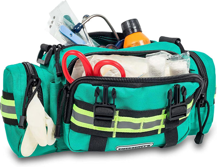 Elite Bags, EMS, Rettungs-Gürteltasche, Erste-Hilfe-Kit, grün
