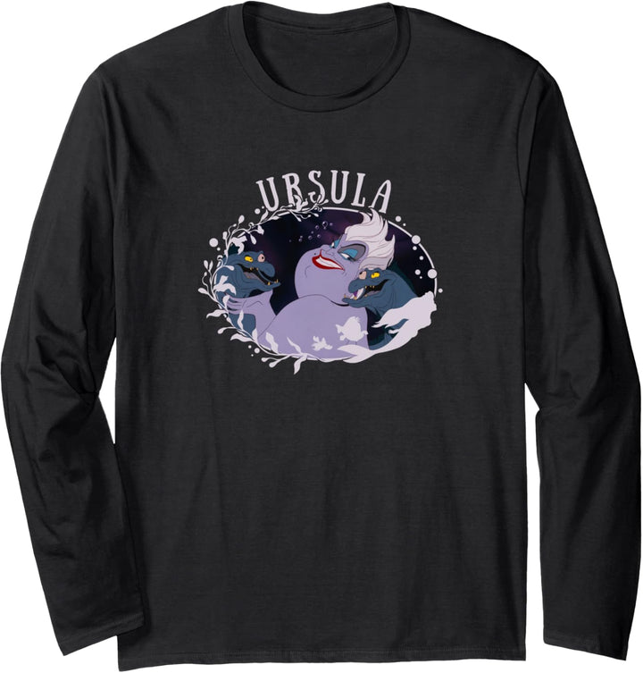 Disney The Little Mermaid Ursula Ariel Silhouette Portrait Langarmshirt