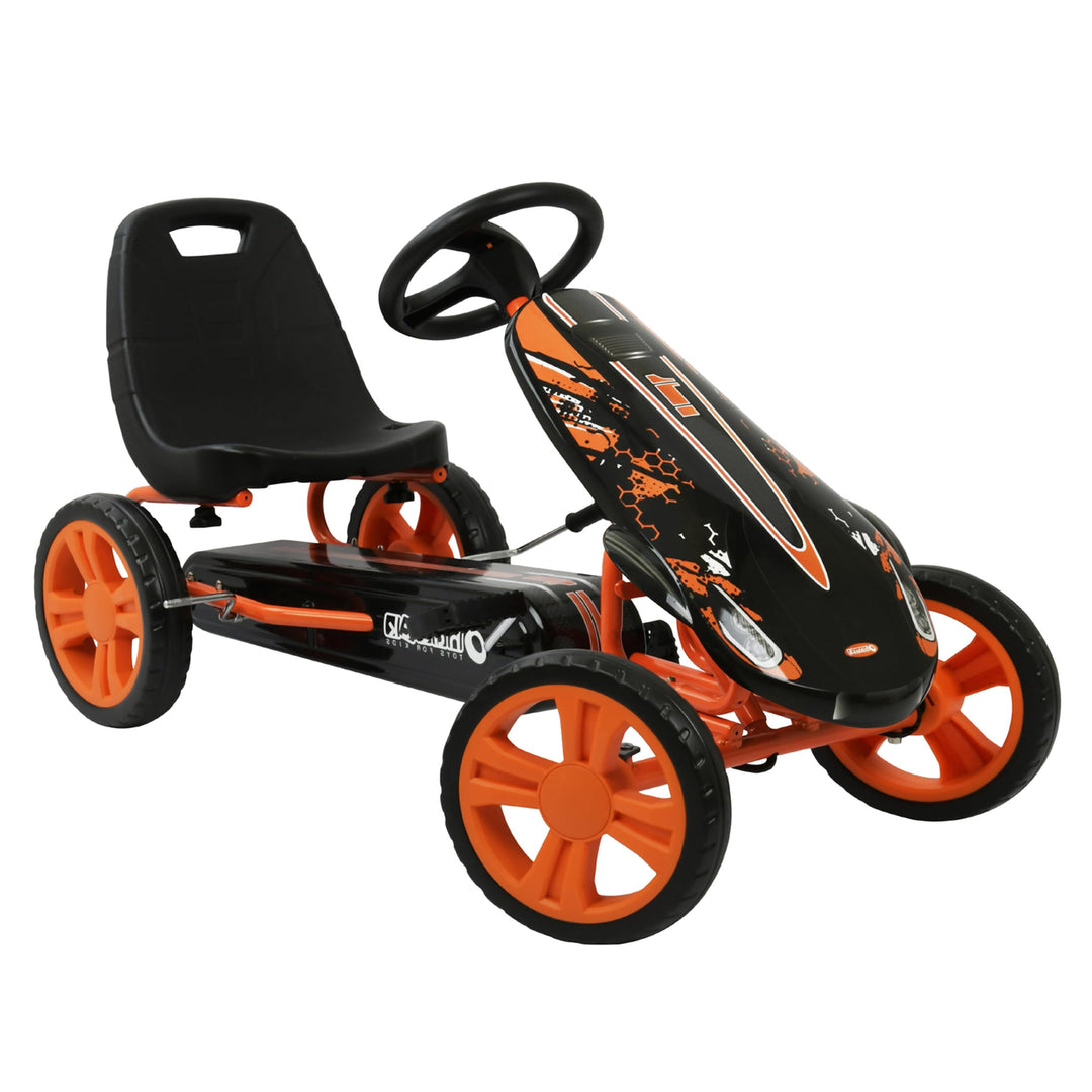 hauck Go-Kart Speedster für Kinder ab 4 Jahren bis 50 kg Köpergrösse 90-110 cm, Tretauto mit Handbre