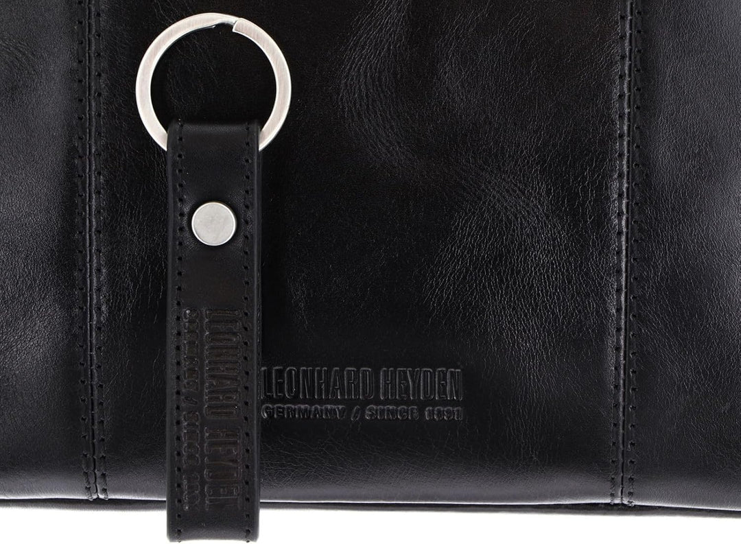 Leonhard Heyden Cambridge Kuriertasche mit Laptopfach 32 cm Schwarz, Schwarz