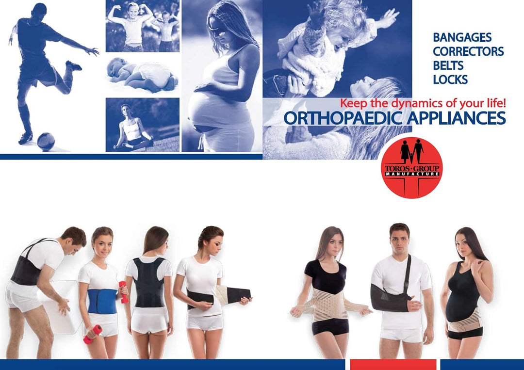 TOROS-GROUP Postpartum Gürtel/Postoperative Binder Bauch Band Elastische 24 cm (XXX-Large, Schwarz)