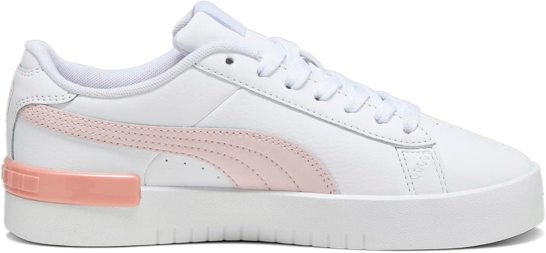 PUMA Mädchen Jada Jr Road Running Shoe, 37 EU Puma White Frosty Pink Poppy Pink