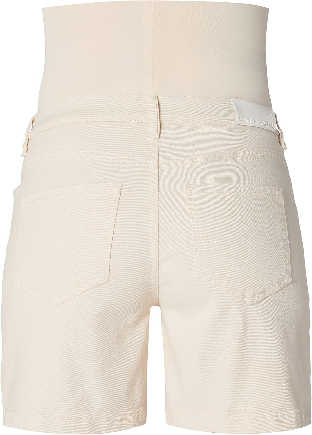 Supermom Damen Jeans Hurlock Over The Belly Shorts 30 Bone White - P989, 30 Bone White - P989
