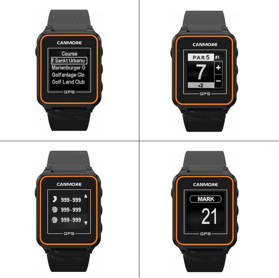 CANMORE TW356 GPS Golf-Uhr (orange), orange