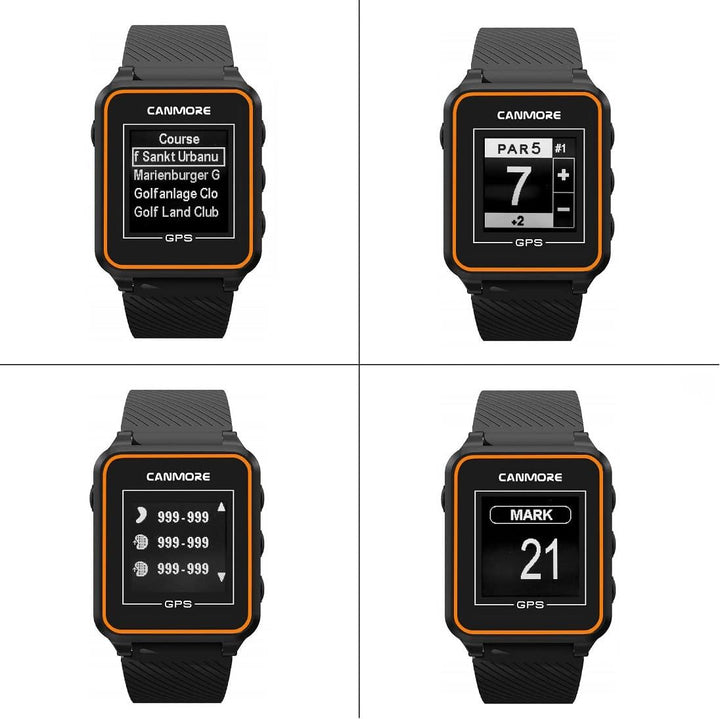 CANMORE TW356 GPS Golf-Uhr (orange), orange