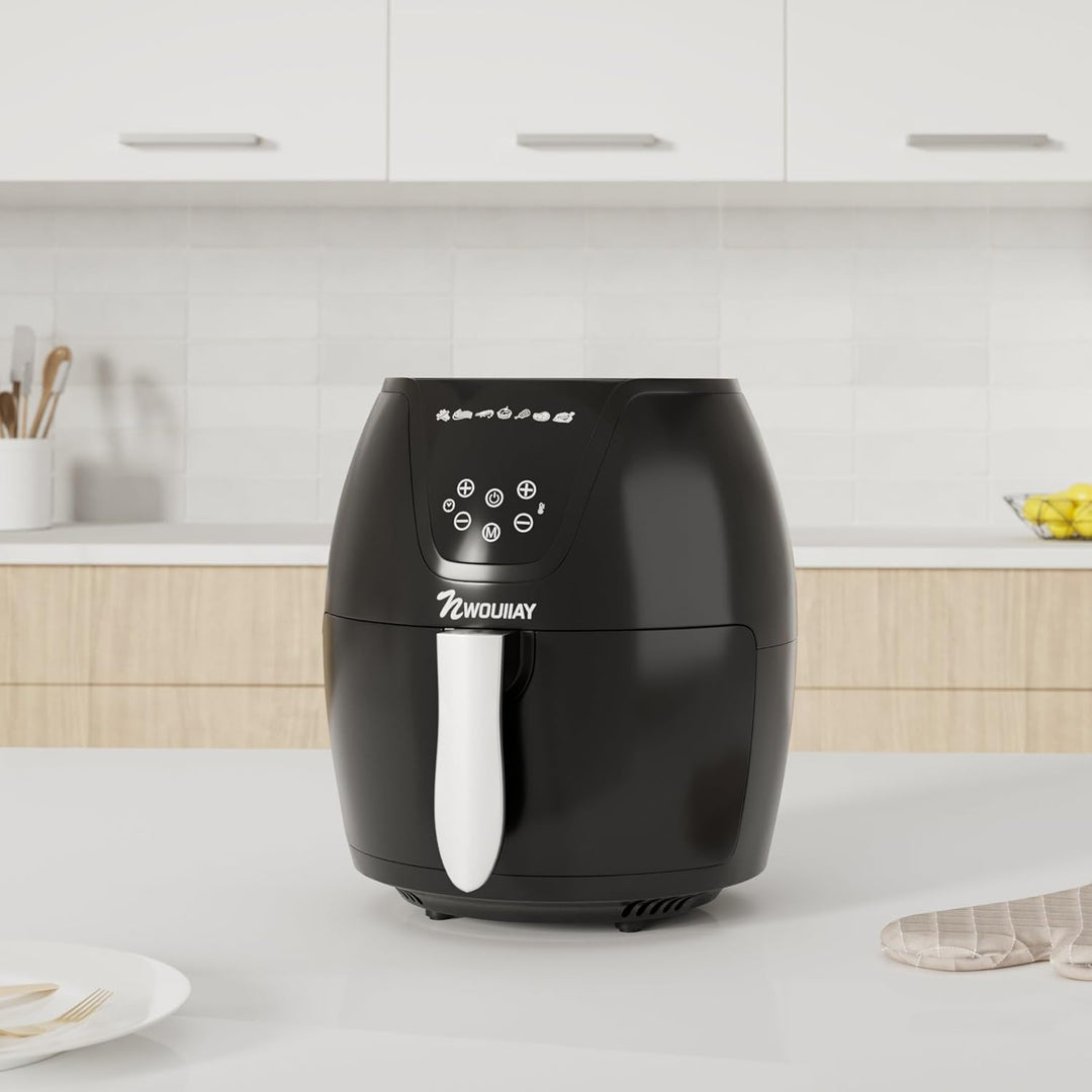 Heissluftfritteuse 5,5L 1800W Air Fryer LED-Touchscreen Frittieren ohne Öl | Grosses Fassungsvermöge