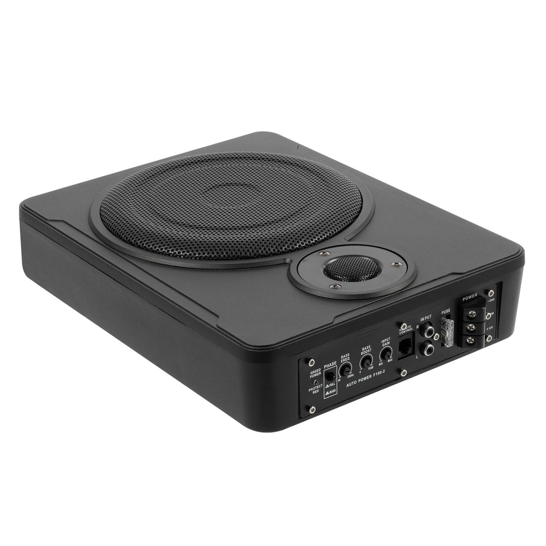 8 Zoll Aktivsubwoofer 200W Subwoofer Auto Subwoofer Aktiv Auto 30-100Hz Aktiv Subwoofer für Auto 4Ω