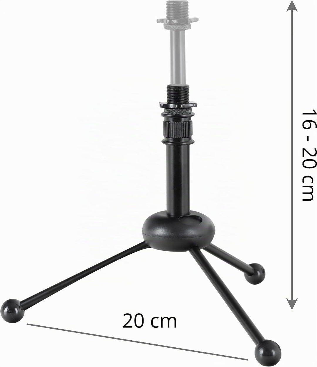 Pronomic MP-40 Micscreen-Tischstativ - Portabler Absorber und Diffusor - Ideal für Studio oder Podca