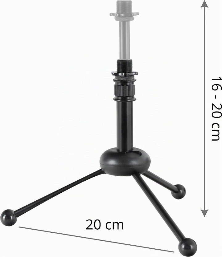 Pronomic MP-40 Micscreen-Tischstativ - Portabler Absorber und Diffusor - Ideal für Studio oder Podca