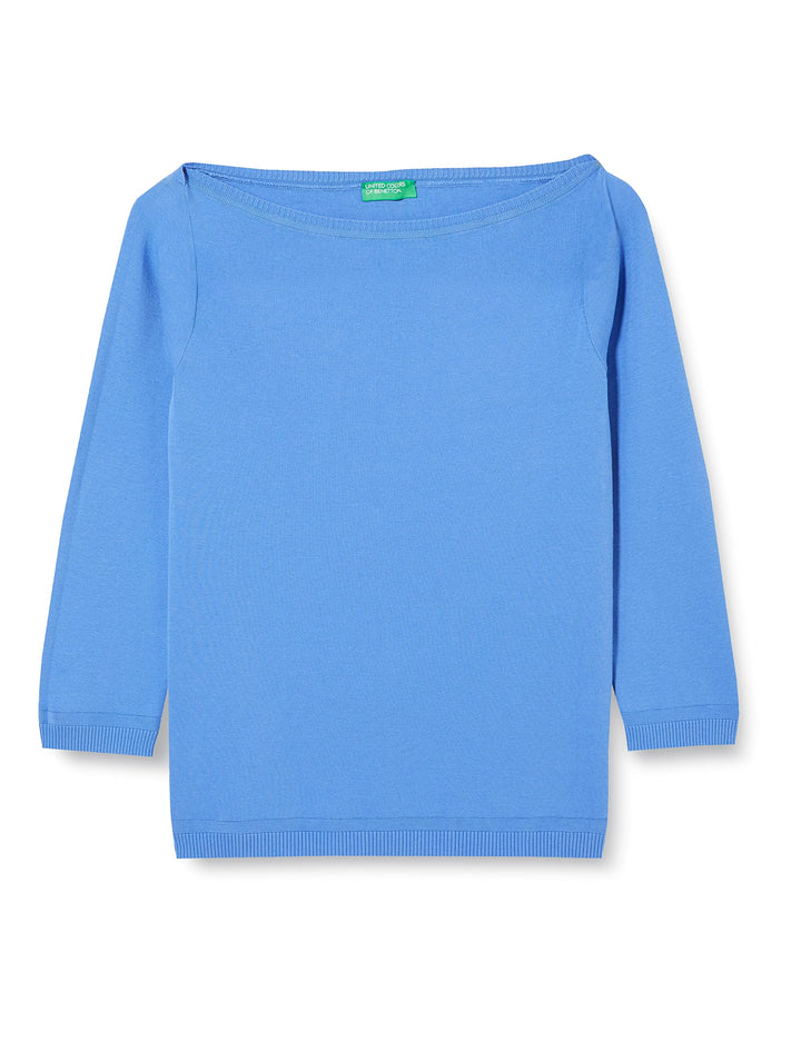 United Colors of Benetton Damen Pullover XL Azzurro 16f, XL Azzurro 16f