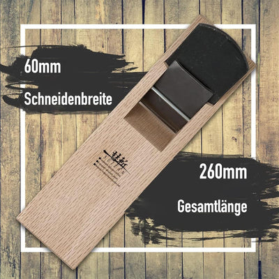 SUIZAN Japanischer Holzblock Hobel Kanna 2,4 Zoll (60 mm) Handhobel Japanische Holzbearbeitungswerkz