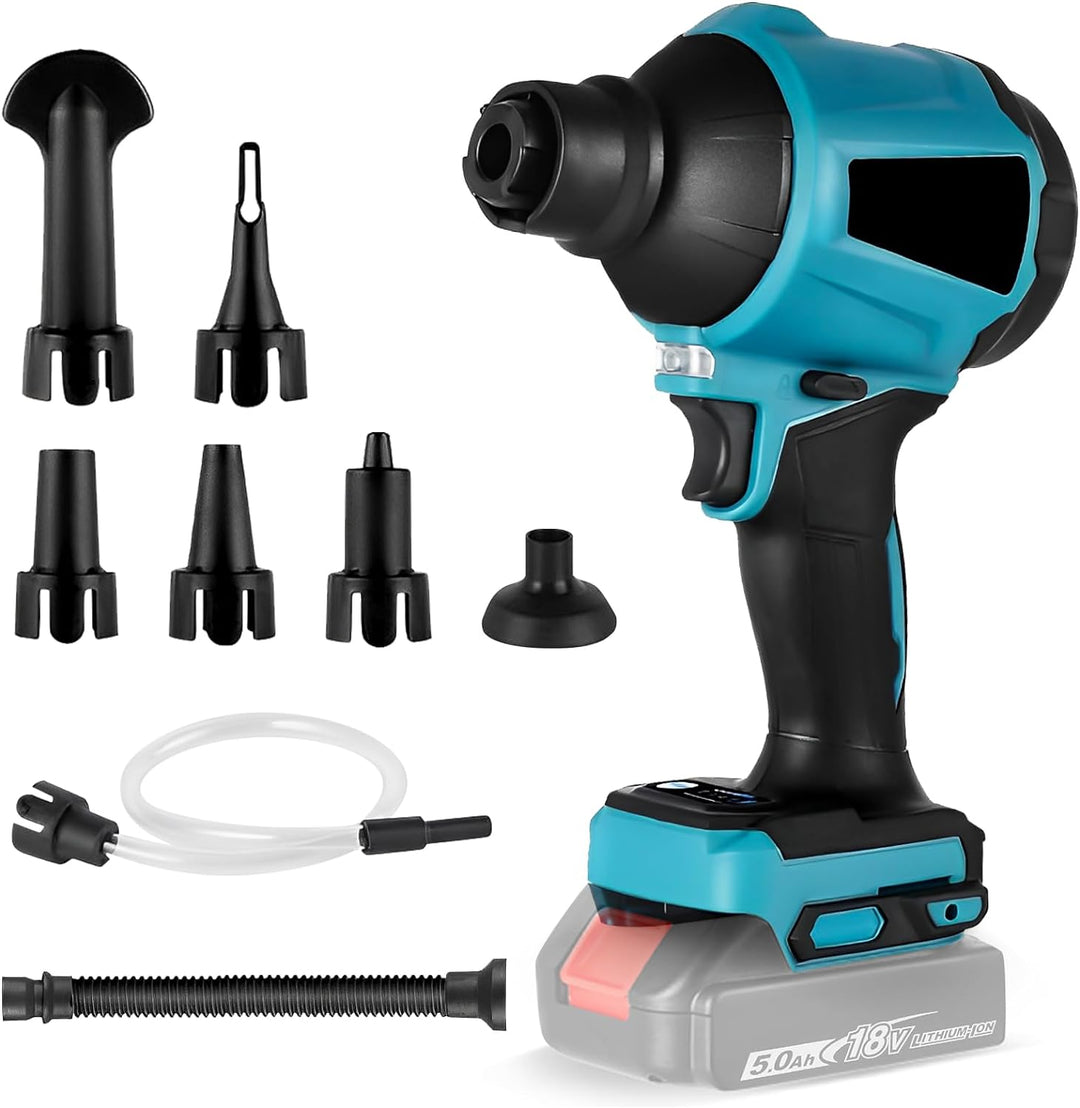 Akku-Gebläse für Makita 18V, Laubbläser Akku 18V, Schnurlos Akku Laubbläser für Rasenpflege, Laubbla