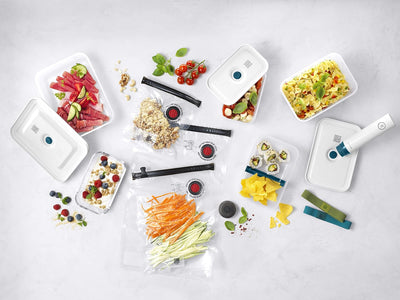 ZWILLING Fresh & Save Vakuum Starterset, Kunststoff, 16-teilig, inkl. Dose, Pumpe und Beutel, La Mer