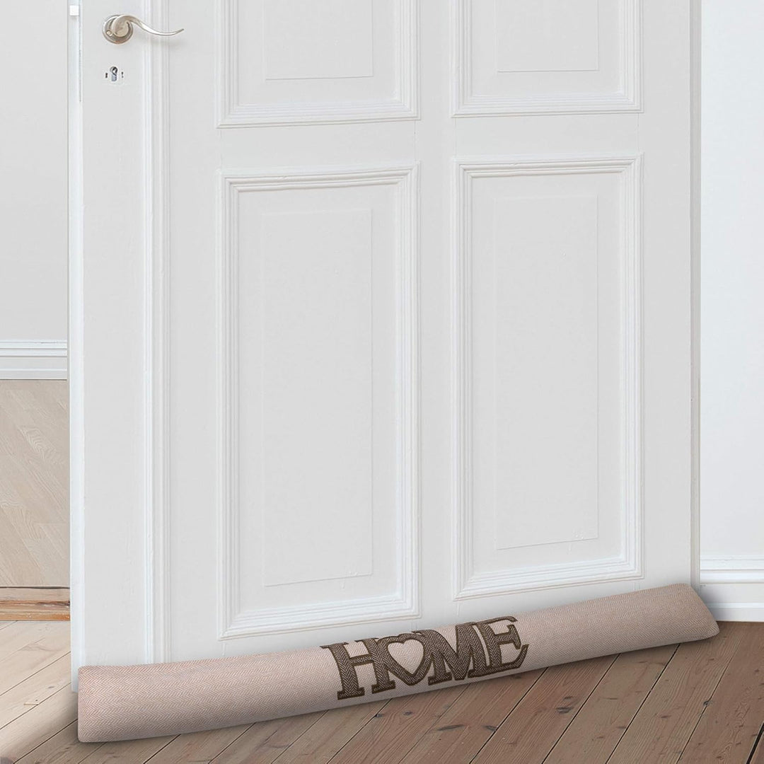 Beautissu 2er Set Zugluftstopper 90 cm lang Tuuli HE - Windstopper als Türvorleger, Haustür Rolle un