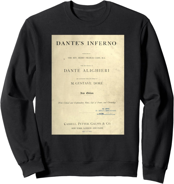Dante Inferno Fegefeuer Okkulte Dunkle Akademie Ästhetisch Sweatshirt