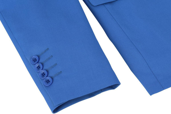 Allthemen Herrenanzug 2 Teilig Slim Fit Anzüge Business Hochzeitanzug für Männer 3XL Blau1, 3XL Blau