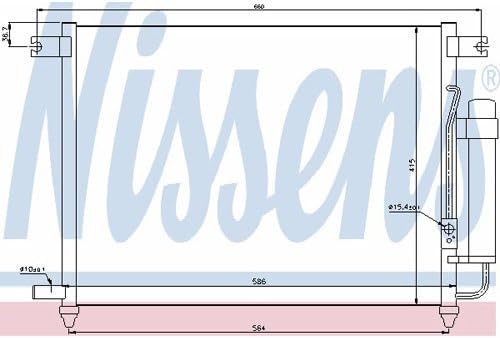 Nissens 94641 Kondensator, Klimaanlage