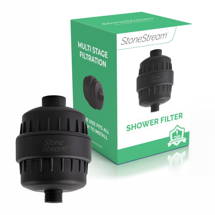 Original StoneStream® EcoPower Duschkopfsystem – Spa wie Ionenfilter zum Erweichen &amp; Sparen von Wass