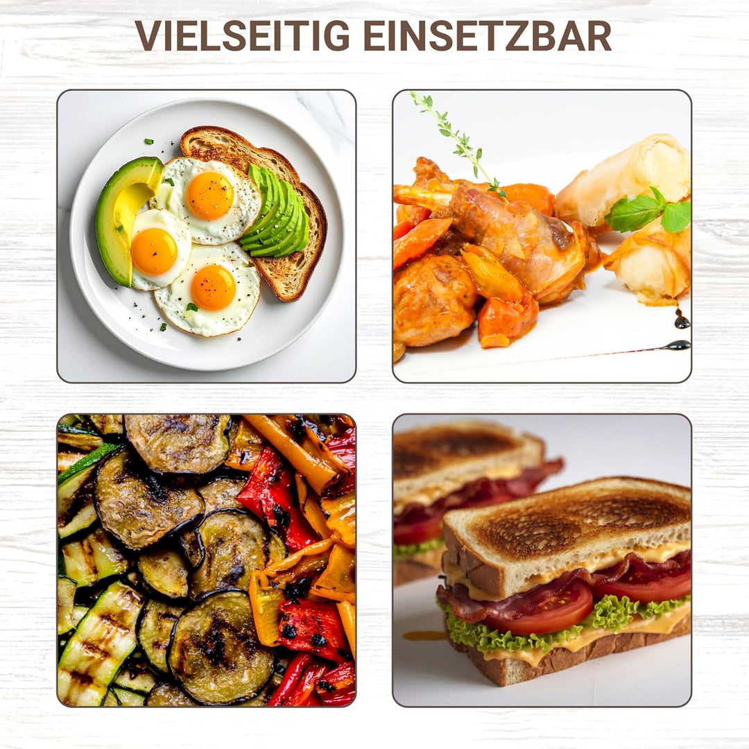 Syntrox Germany Teppanyaki Flatgrill mit keramisch beschichteten Backplatten