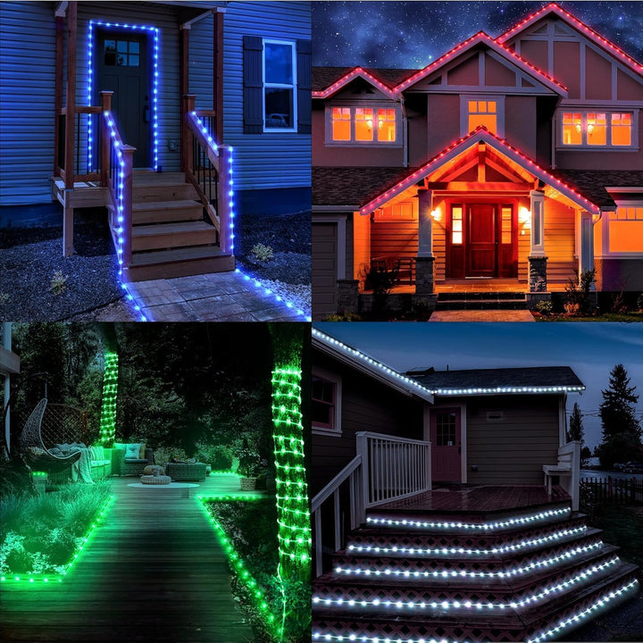 10M LED Schlauch Lichterkette Aussen, 100er LED Lichtschlauch Aussen IP68, 16 Farben Lichterkette In