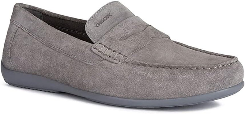 Geox Herren U Ascanio A Mokassins 42 EU Grau, 42 EU Grau