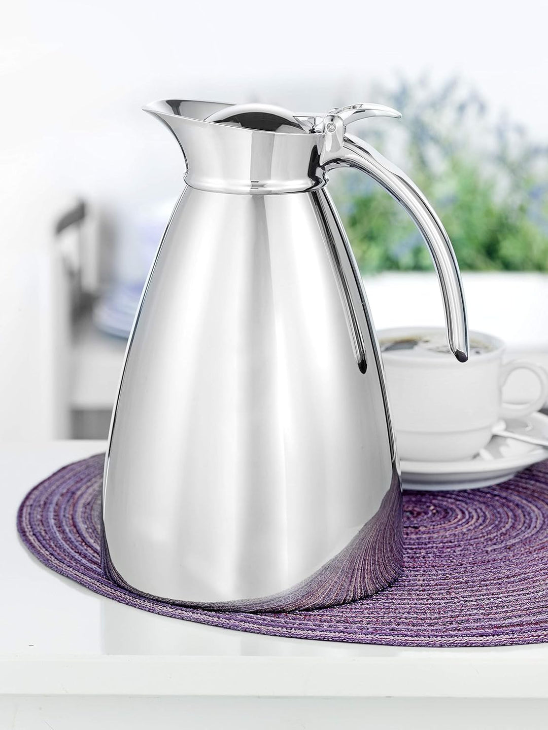 Esmeyer Empire Edelstahl 18/10, doppelwandig, unzerbrechlich Inhalt: ca. 1,5 Liter, spülmaschinenfes