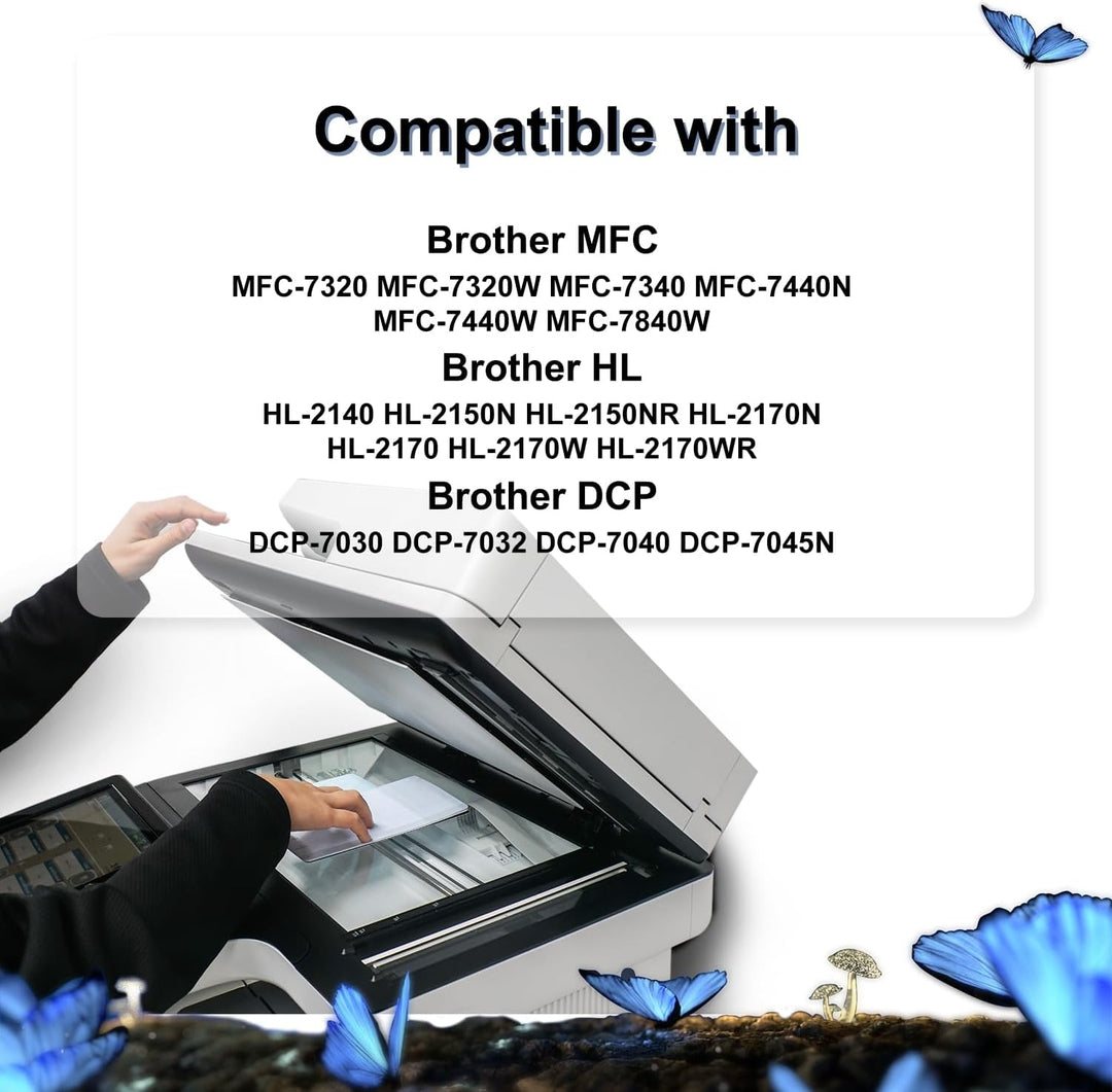 LOSMANN 4X Toner kompatibel als Ersatz für Brother TN-2120 TN2120 für Brother DCP-7030 DCP-7040 DCP-