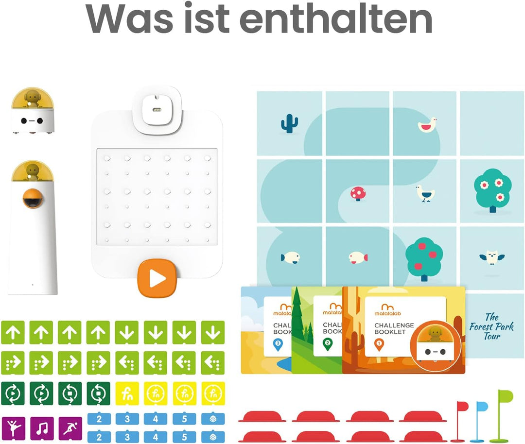 Matatalab Programmierbar Roboter Bausatz Kinder ab 4 Jahren, Elektronische Roboter für Frühe Program