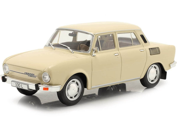 Skoda 100 L Whitebox Modellauto Druckguss Massstab 1:24, Beige