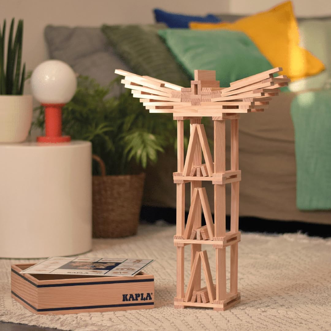 Kapla 100er Box Original Holz Bausteine Plättchen Klötze