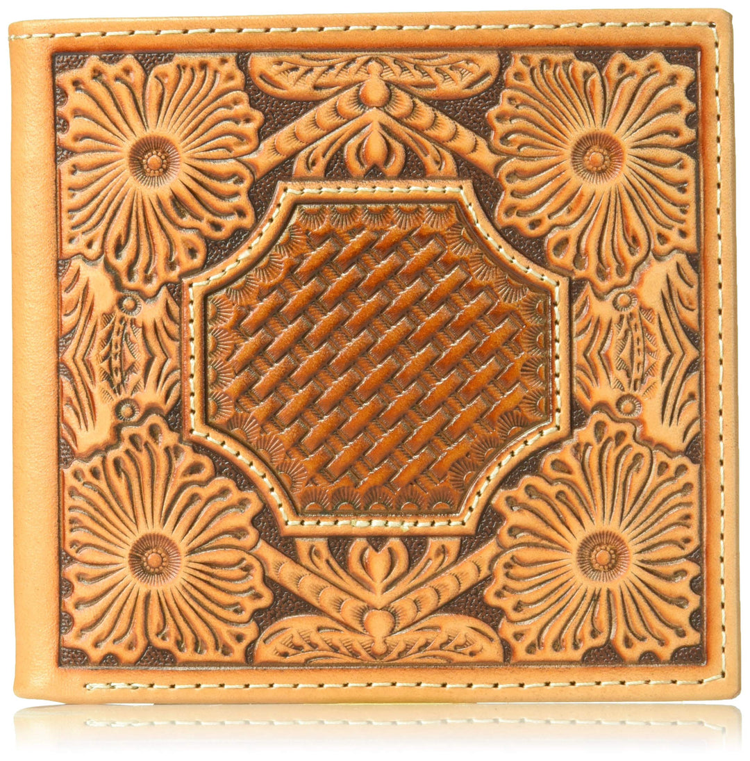 ARIAT Unisex-Erwachsene Floral and Canter Basket Bifold Wallet Geldbrse, hautfarben, Einheitsgrösse