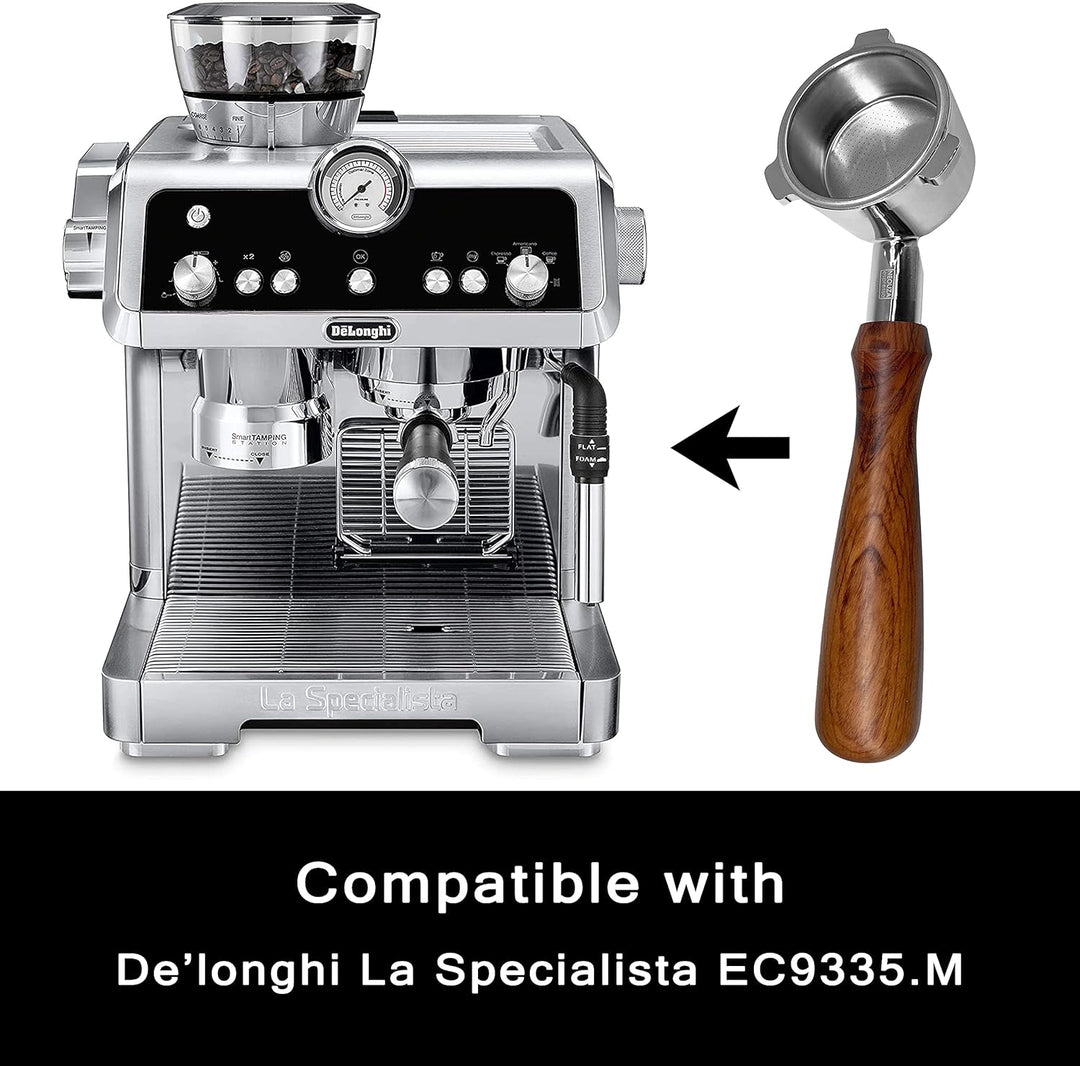 NEOUZA Espresso-Siebträger ohne Boden, 51mm, kompatibel mit Delonghi La Specialista EC9155/93359355/