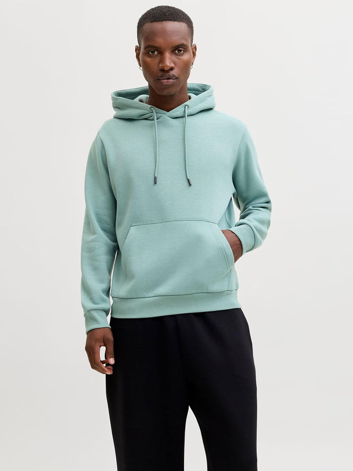 JACK & JONES Male Kapuzenpullover Einfarbig Kapuzenpullover XS Mineral Blue, XS Mineral Blue