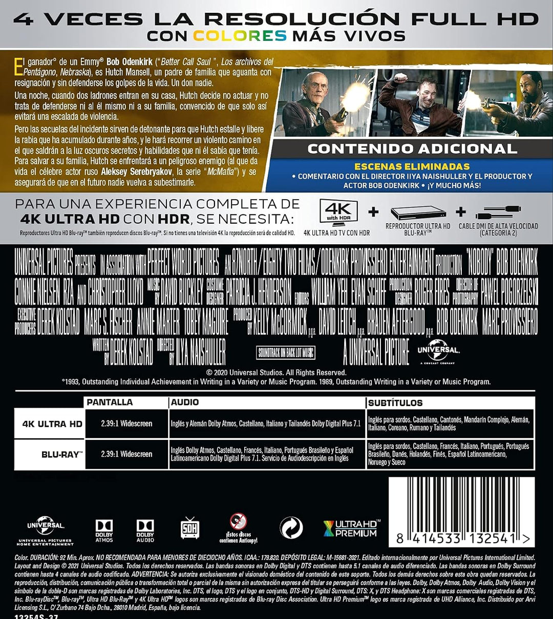 Nadie (4K UHD + BD) - BD