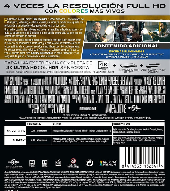 Nadie (4K UHD + BD) - BD