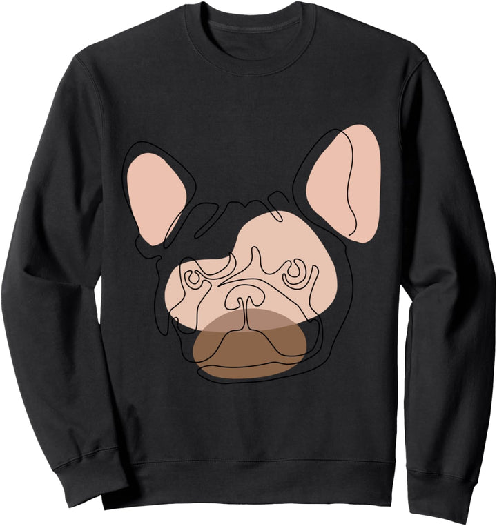 Modern One line Abstract Frenchie Sweatshirt